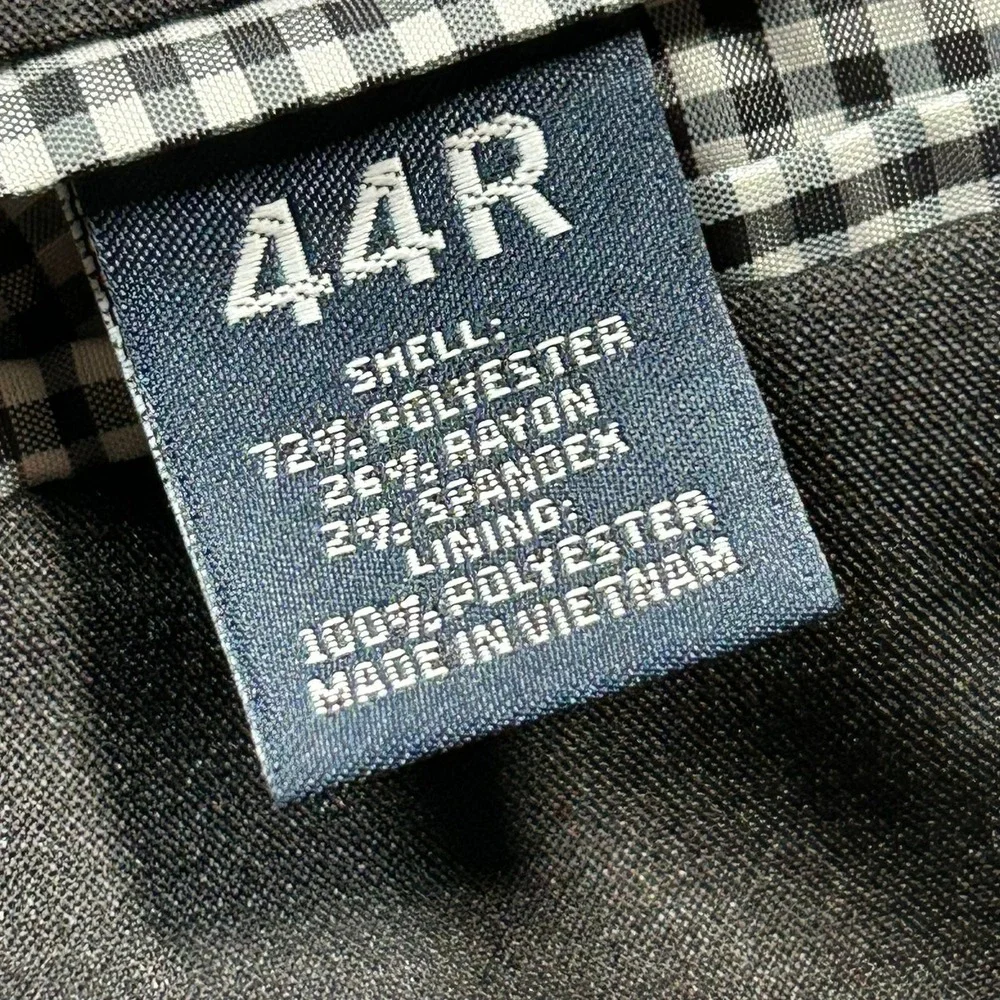 Saddlebred Blazer 44R Black Motion Stretch Two Button Sport Coat